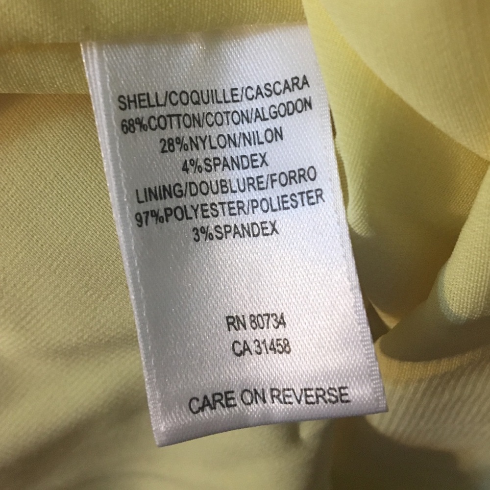 BCBGMaxAzria yellow ruffle dress - Picture 4 of 5